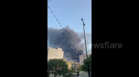 Iran: Smoke rises after an explosion occurred in downtown Tehran 3