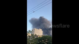 Iran: Smoke rises after an explosion occurred in downtown Tehran 2