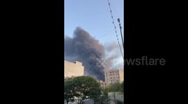 Iran: Smoke rises after an explosion occurred in downtown Tehran