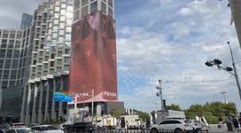Massive electronic signboard debuts in Haeundae as part of new media street