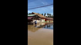 Villages submerged in floods amid relentless rain in Indonesia