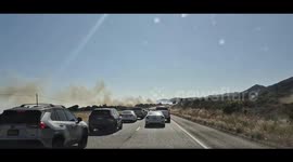 US: Brush Fire Closes Highway 101 in Santa Barbara County, California