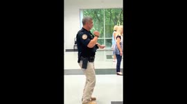 Alabama Police Officer Joins Senior Line Dancing Class On Duty