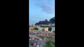 Lyuty drone attack causes explosions and fire in Cheboksary, Russia