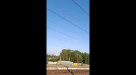 Drone strike causes explosion near railway in Kyiv, Ukraine