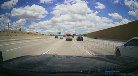 Sudden Change In Traffic Flow Leads To Rear End Slam
