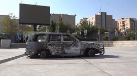 Iran: Ambulance hit by Israeli strike in Tehran put on public display