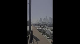 Massive Fire In Downtown Los Angeles