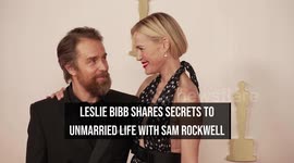 Leslie Bibb shares secrets to unmarried life with Sam Rockwell