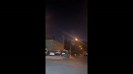 Missiles flying between Israel and Iran seen from Kuwait