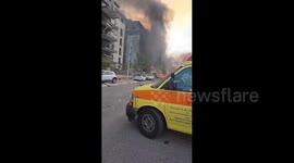 Israel: Fires continue to rage in Beersheba, following the impact of an Iranian missile