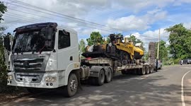 Farmer crushed to death in freak accident when steamroller falls from truck