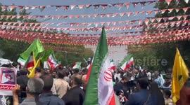 Iran: Iranians rally during Friday prayers to protest Israeli attacks