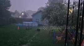 US: Storms Sweep Through Northeast Ohio, Bring Hail and Strong Winds