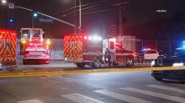 US, Los Angeles: Vermont-Slauson LAPD Officer Injured In Crash
