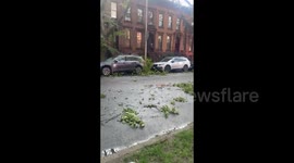 US: Aftermath of Powerful Storm in Brooklyn. NYC