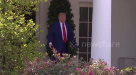 US: Trump checks on rose garden work at White House, before heading to New Jersey