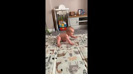 Tiny giggles, big joy: Baby’s laughter melts hearts at home