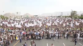 Yemen: Mass rally held in Yemen against Israeli strikes on Gaza, Iran