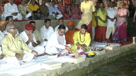 Rajasthan Chief Minister Bhajanla attended closing ceremony of Vande Ganga Water Conservation Campaign in Jaisalmer, India