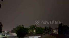 Tornado sirens go off in Fargo North Dakota due to severe weather Friday night