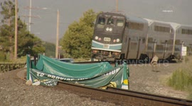 US, Los Angeles: Santa Clarita Train Versus Pedestrian Causes Metrolink AV Service Shut Down Part 2