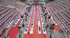 India: Thousands mark International Yoga Day in India