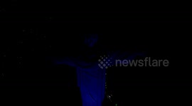 Brazil: Brazil's Christ the Redeemer illuminated in blue to mark World Refugee Day