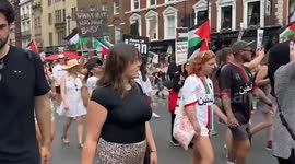 UK: Hundreds of thousands in London protest Israeli strikes on Gaza, Iran