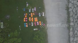Canada: Yoga enthusiasts mark International Day of Yoga in Toronto