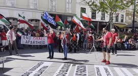 Austria: Protestors march in Vienna to protest against Israeli actions in Gaza and Iran