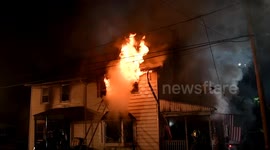 2nd Alarm Blaze distroys Family Home in Coal Township, Pa dislaces family of 4   2 of 3