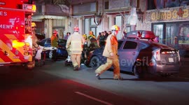 US, Los Angeles: Downtown Los Angeles Pedestrian Dragged Underneath Vehicle For Several Blocks
