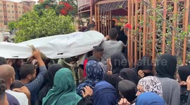 Palestinians killed in Israeli attacks on southern Gaza laid to rest