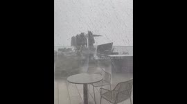 Thunderstorm brings flooding and downed trees in New York, USA