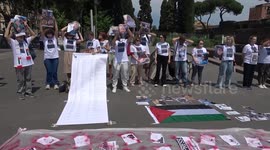 Italy: Media workers in Rome honor over 200 journalists killed in Israeli attacks