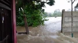 Torrential Flooding Submerges Streets in Balikpapan, Indonesia 3
