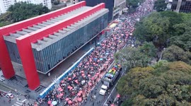 SÃO PAULO BRAZIL – 06 22, 2025: The 29th São Paulo LGBT+ Pride Parade
