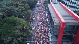 São Paulo, Brazil - June 22, 2025  29th LGBT+ Pride Parade takes place this Sunday (22) on Avenida Paulista, São Paulo- Brazil