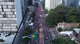 São Paulo, Brazil - June 22, 2025  29th LGBT+ Pride Parade takes place this Sunday (22) on Avenida Paulista, São Paulo- Brazil.