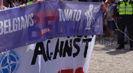Netherlands: Anti-NATO protesters rally in The Hague prior to summit