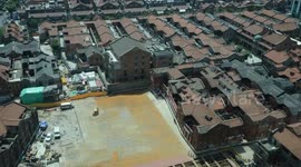 China: Robots move 7,500-ton building complex back to original site in Shanghai