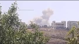 Israel: An Iranian missile strikes an Israeli target in Asqalan