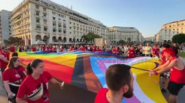 Thousands celebrate as LGBTQ+ community unites for Pride in Thessaloniki