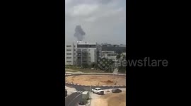 Israel: Footage from One of the Impact Sites in Southern Israel
