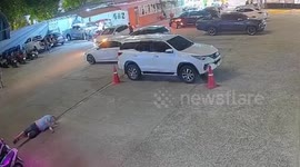 Drunk Swedish tourist, 54, critically injured after being run over in car park