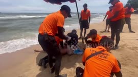 American tourist, 77, rescued after being caught in rough waves on Thai beach