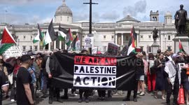 UK: Hundreds rally in Trafalgar square against UK move to ban 'Palestine Action'