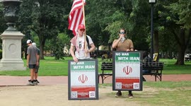 DC: Protesters Against President Trump Bombing Iran