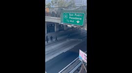 Ice Protesters Shutdown 101 Freeway